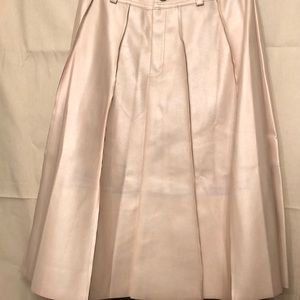 Pink leather like skirt